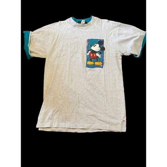 VTG Disney Originals Mickey Mouse Crewneck  Graphic Shirt Men SZ L/XL - Picture 1 of 9